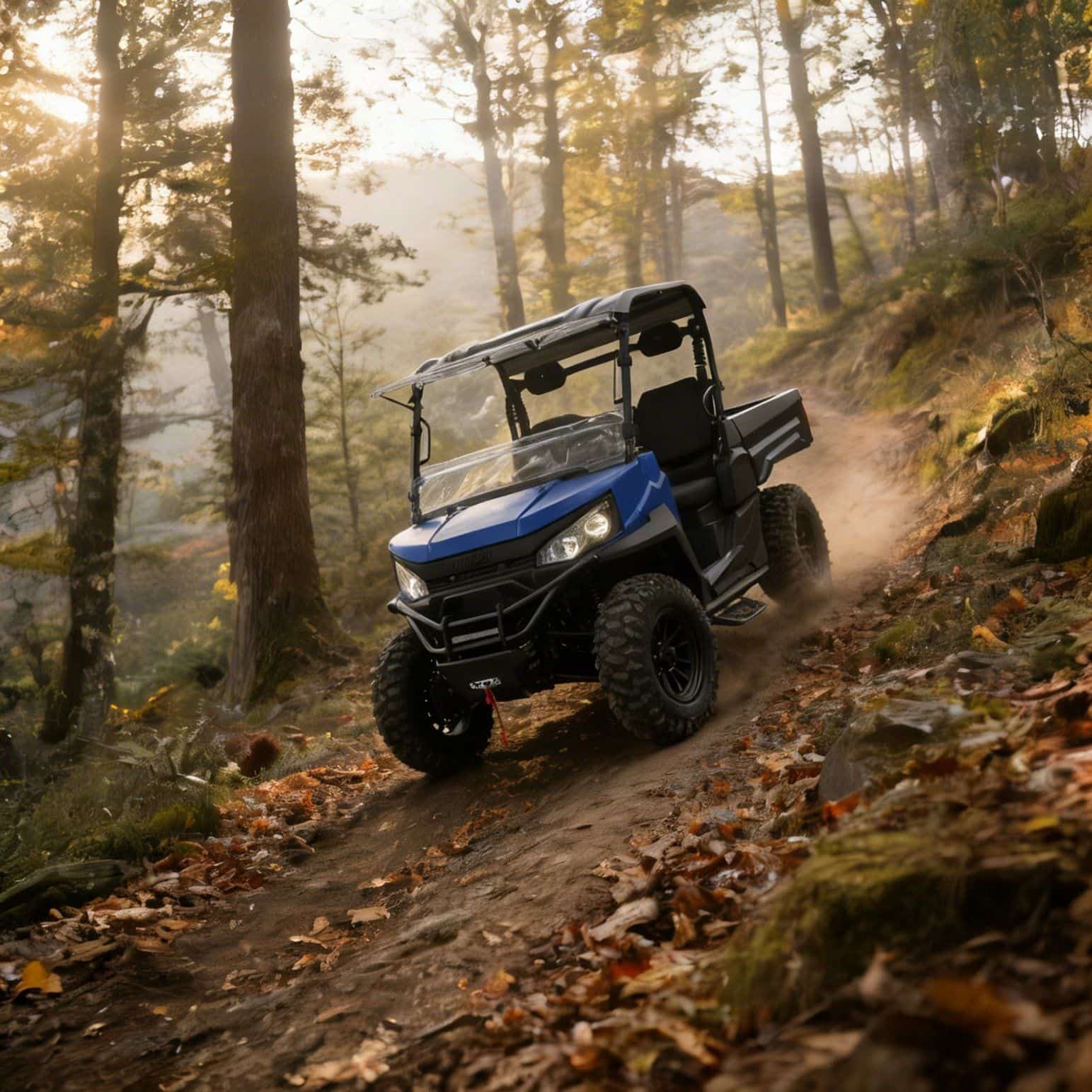 4WD UTV 73.6V 20KW पीक पावर 400A कंट्रोलर 350kg डंप बेड
