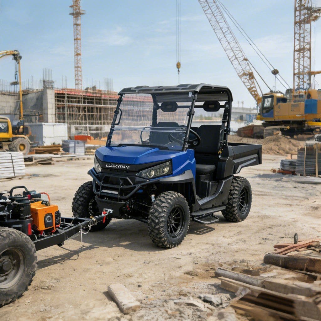 शिकार के लिए इलेक्ट्रिक यूटीवी 4WD 73.6V 150Ah EPS पावर स्टीयरिंग