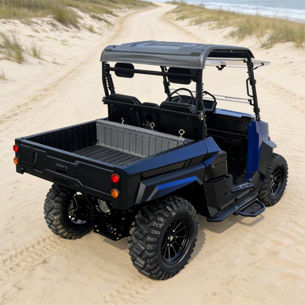 जॉबसाइट के लिए इलेक्ट्रिक यूटीवी 4WD 14 इंच टायर 73.6V 20KW पीक पावर