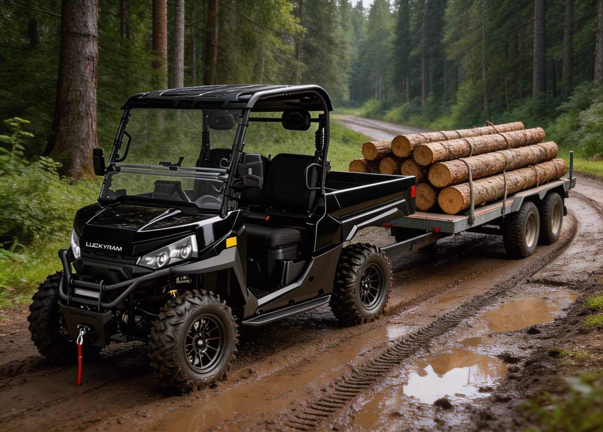 फार्म हेवी ड्यूटी यूटीवी 4WD 10KW एसी मोटर 73.6V 400A नियंत्रक