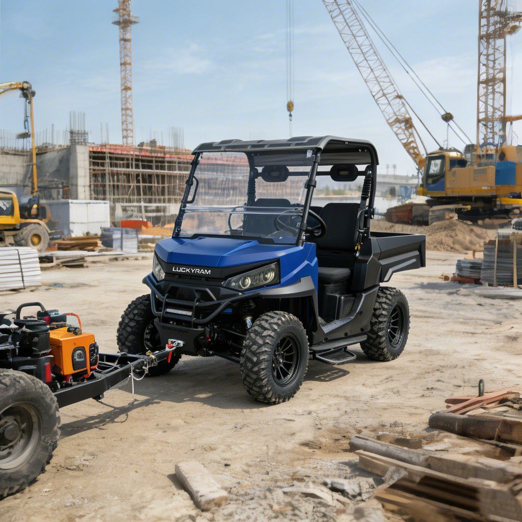 रेंच वर्क UTV 4WD 10KW AC मोटर 670kg लोडिंग 1000kg टोइंग
